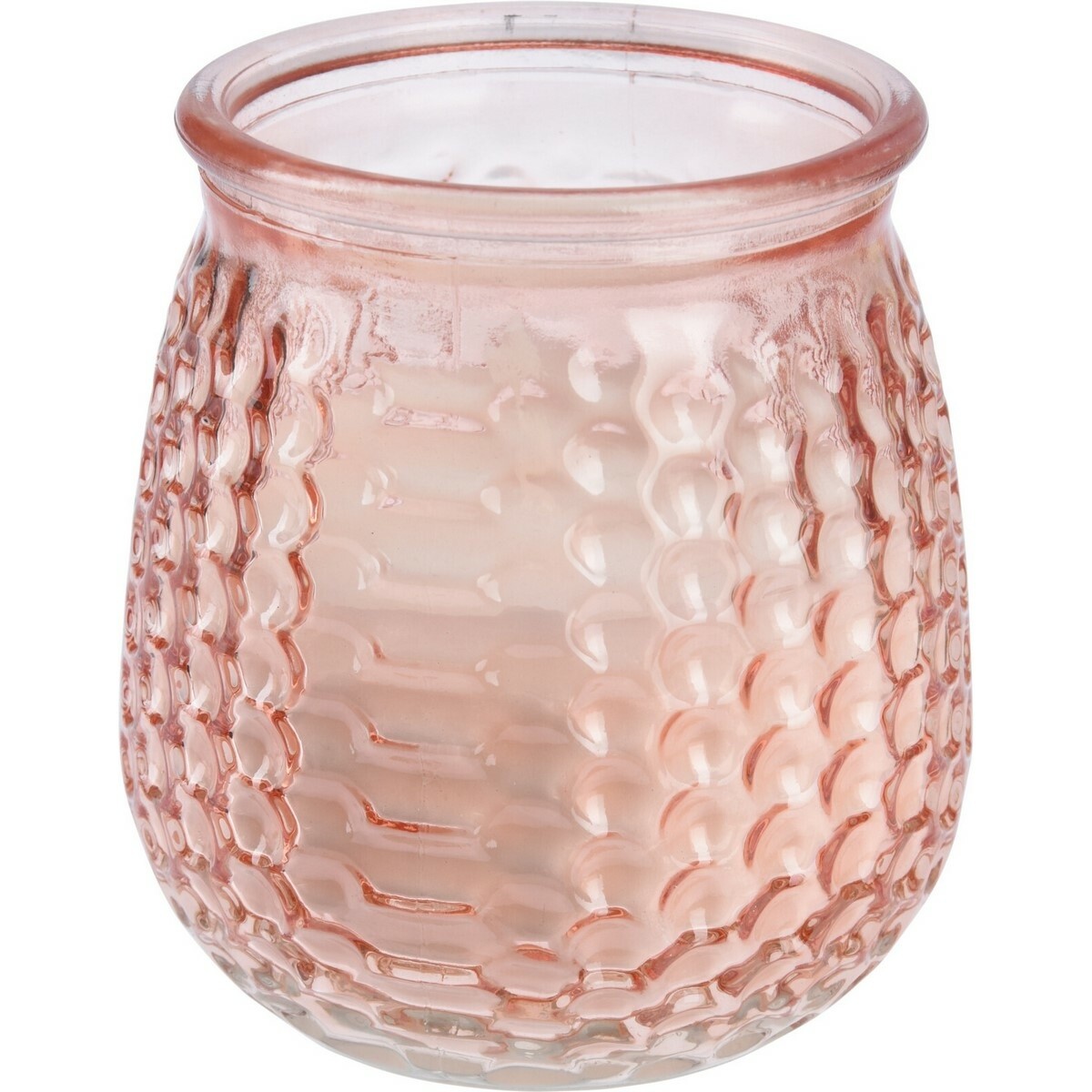 Repelentná sviečka Citronella, ružová, 160 g, 10 x 10 cm