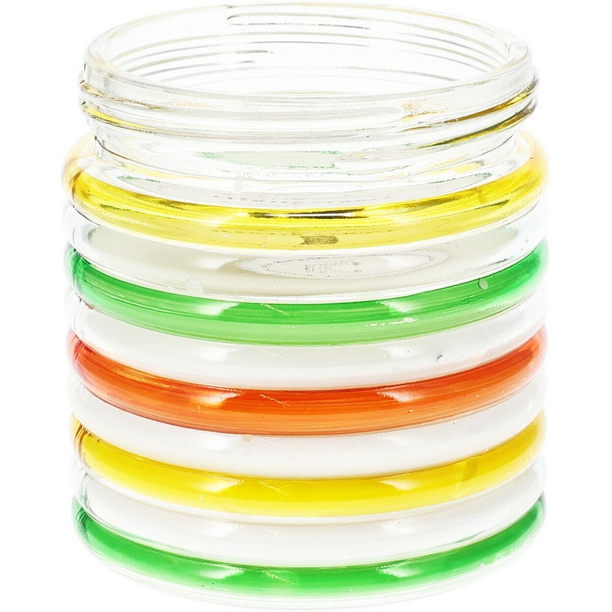 Repelentná sviečka Citronella Stripes, 780 g, 11 v 12 cm, zelená