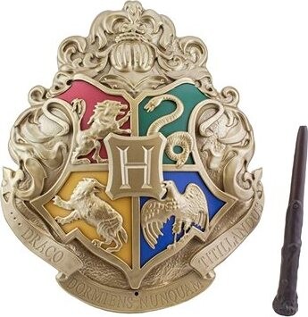 Harry Potter: Hogwarts Crest And Magic Wand - lampa