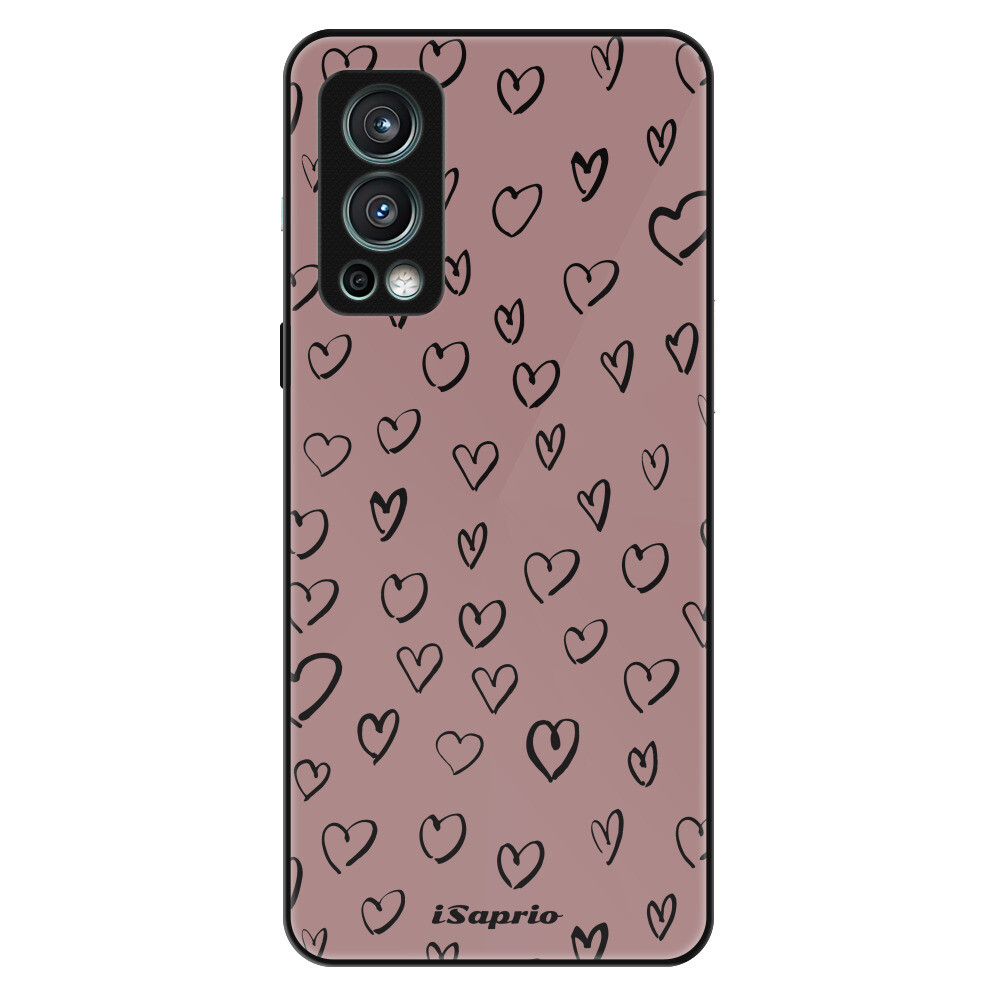 Lesklé puzdro Exclusive iSaprio - Heart Dark - OnePlus Nord 2 5G