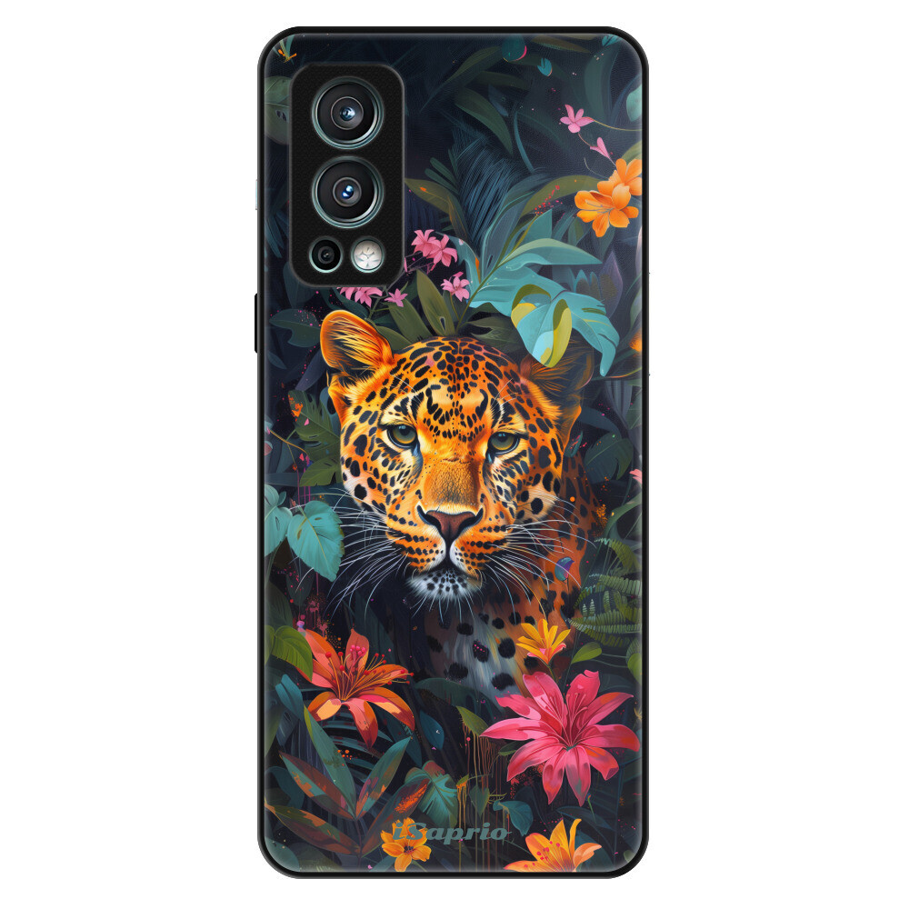 Lesklé puzdro Exclusive iSaprio - Flower Jaguar - OnePlus Nord 2 5G