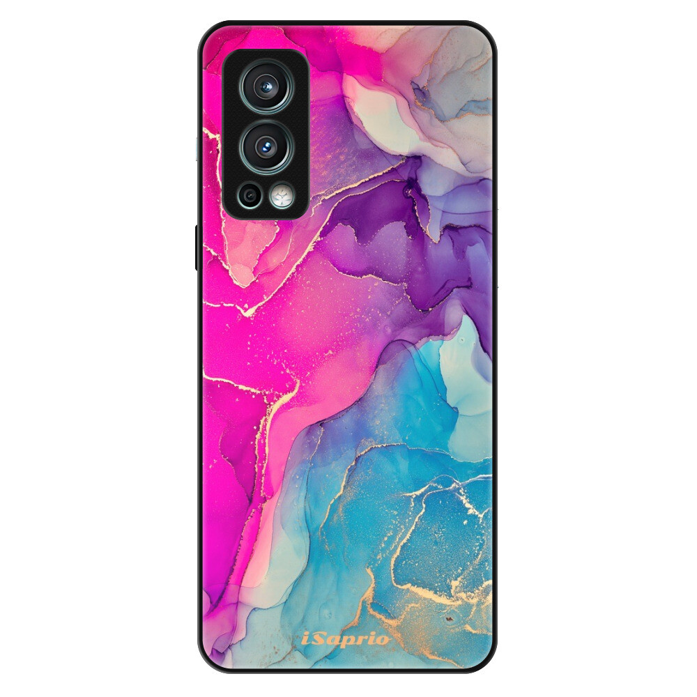 Lesklé puzdro Exclusive iSaprio - Purple Ink - OnePlus Nord 2 5G
