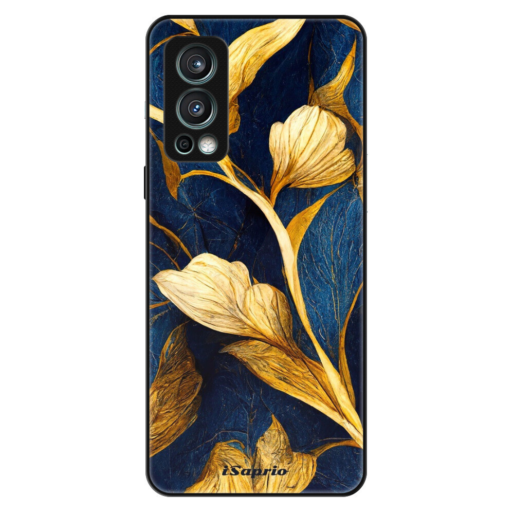 Lesklé puzdro Exclusive iSaprio - Gold Leaves - OnePlus Nord 2 5G
