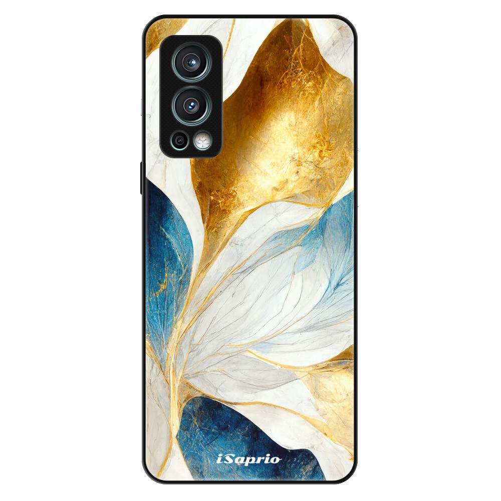 Lesklé puzdro Exclusive iSaprio - Blue Leaves - OnePlus Nord 2 5G