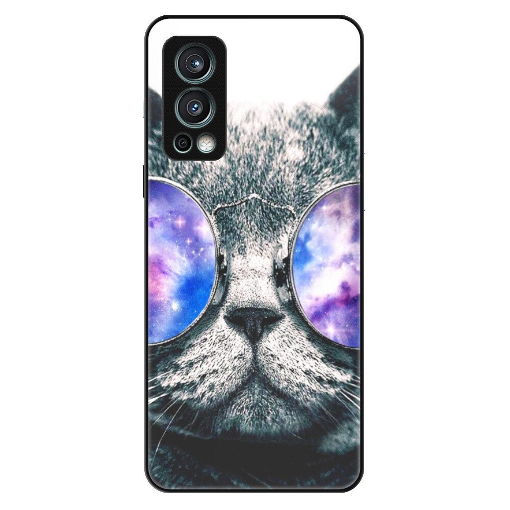 Lesklé puzdro Exclusive iSaprio - Galaxy Cat - OnePlus Nord 2 5G