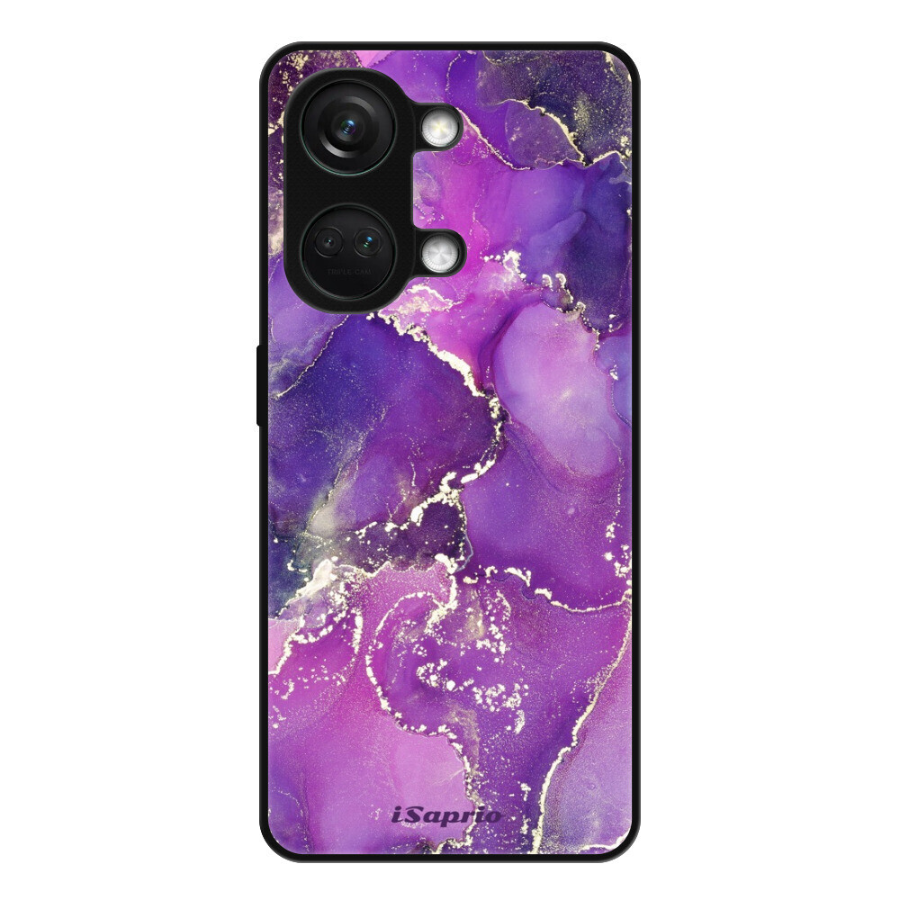 Lesklé puzdro Exclusive iSaprio - Purple Marble 10 - OnePlus Nord 3 5G