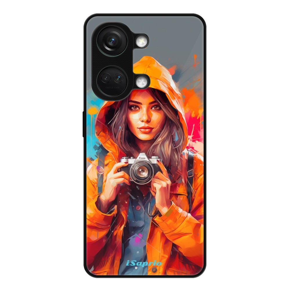 Lesklé puzdro Exclusive iSaprio - Girl with Camera - OnePlus Nord 3 5G
