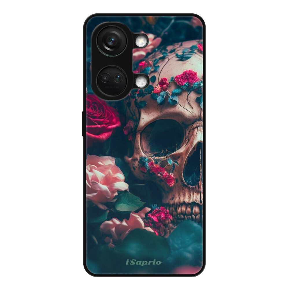 Lesklé puzdro Exclusive iSaprio - Skull in Roses - OnePlus Nord 3 5G