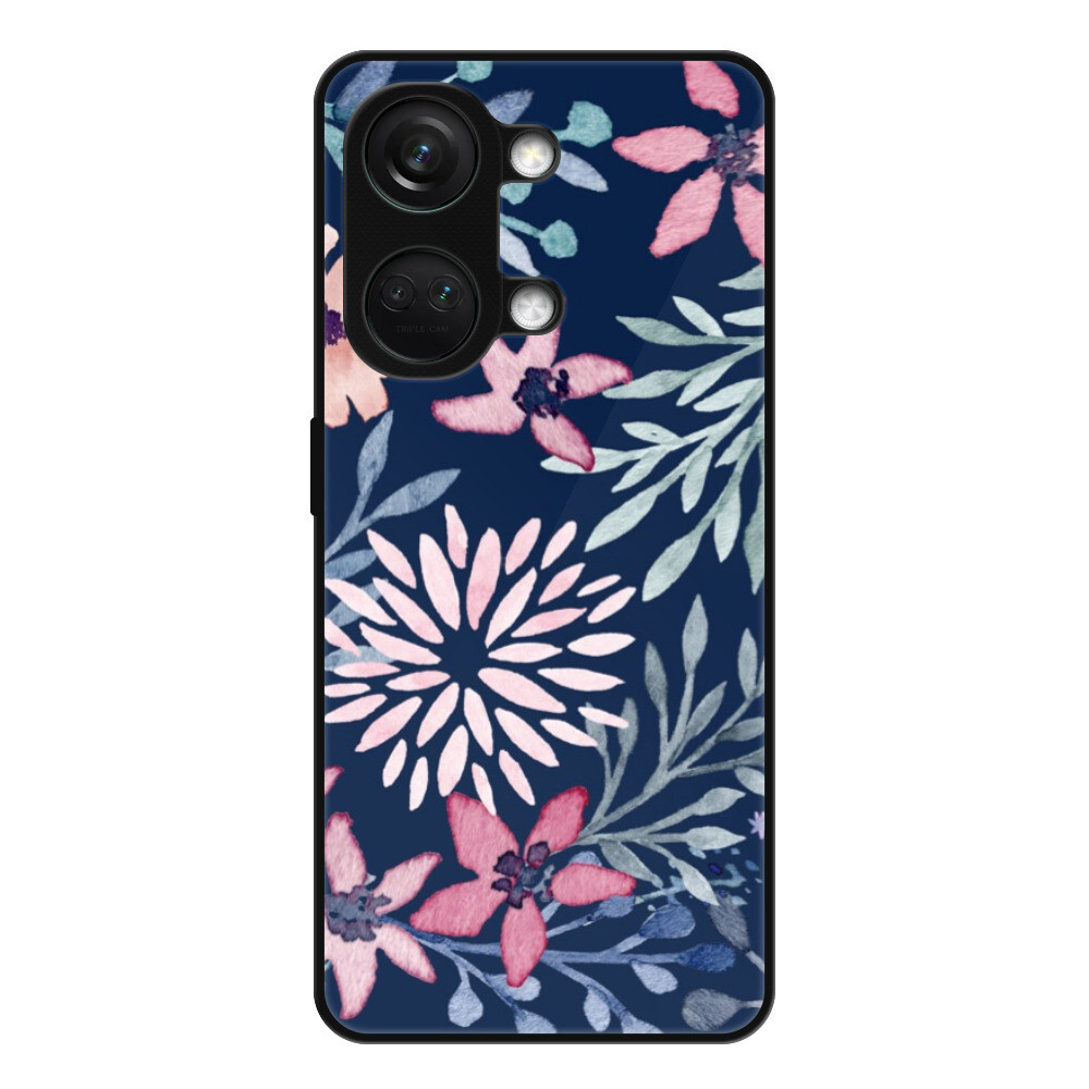 Lesklé puzdro Exclusive iSaprio - Leaves on Blue - OnePlus Nord 3 5G