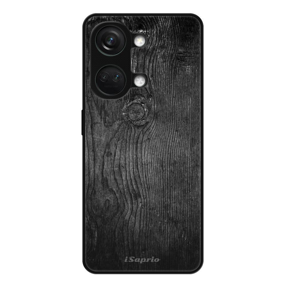 Lesklé puzdro Exclusive iSaprio - Black Wood 13 - OnePlus Nord 3 5G