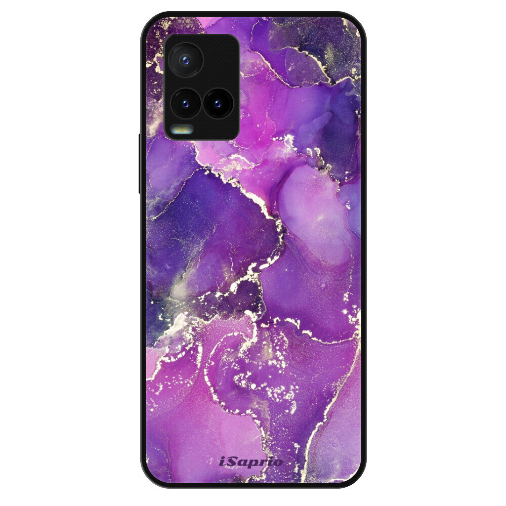 Lesklé puzdro Exclusive iSaprio - Purple Marble 10 - Vivo Y21 / Y21s / Y33s