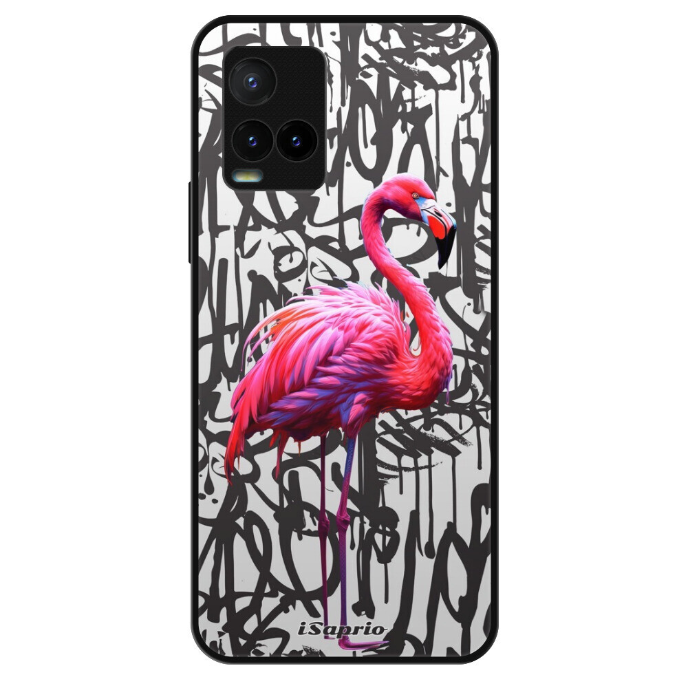 Lesklé puzdro Exclusive iSaprio - Flamingo Graffiti - Vivo Y21 / Y21s / Y33s