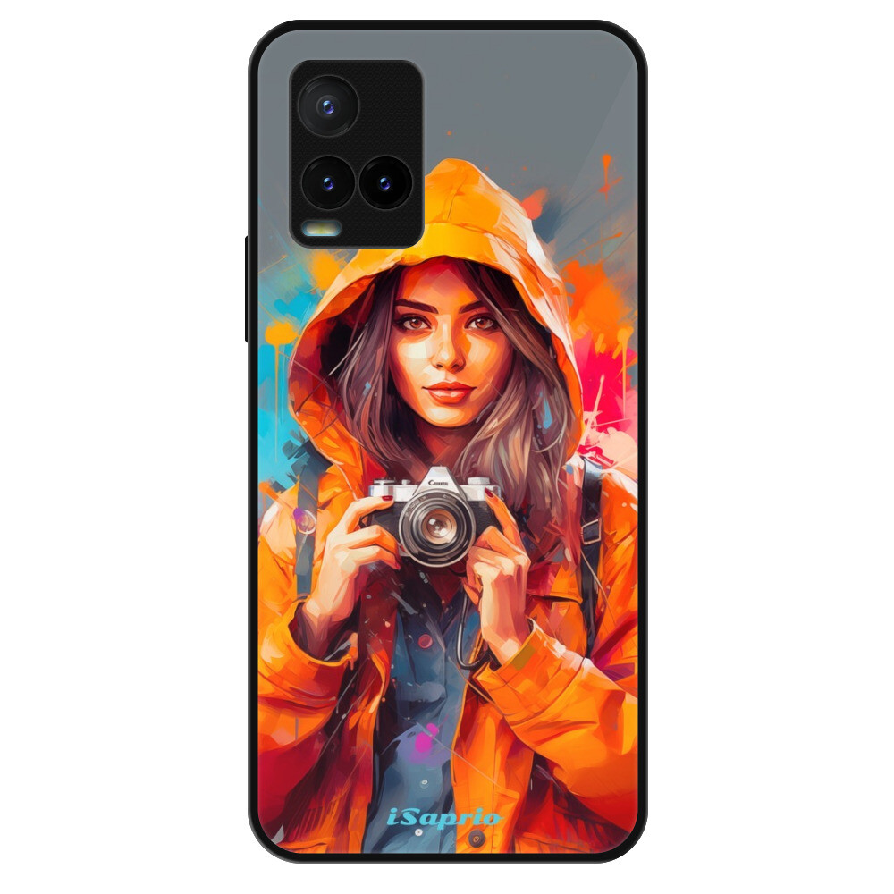 Lesklé puzdro Exclusive iSaprio - Girl with Camera - Vivo Y21 / Y21s / Y33s