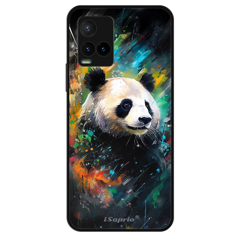 Lesklé puzdro Exclusive iSaprio - Abstract Panda - Vivo Y21 / Y21s / Y33s
