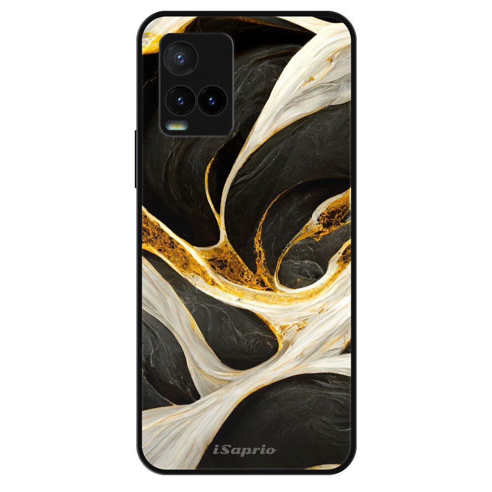 Lesklé puzdro Exclusive iSaprio - Black and Gold - Vivo Y21 / Y21s / Y33s