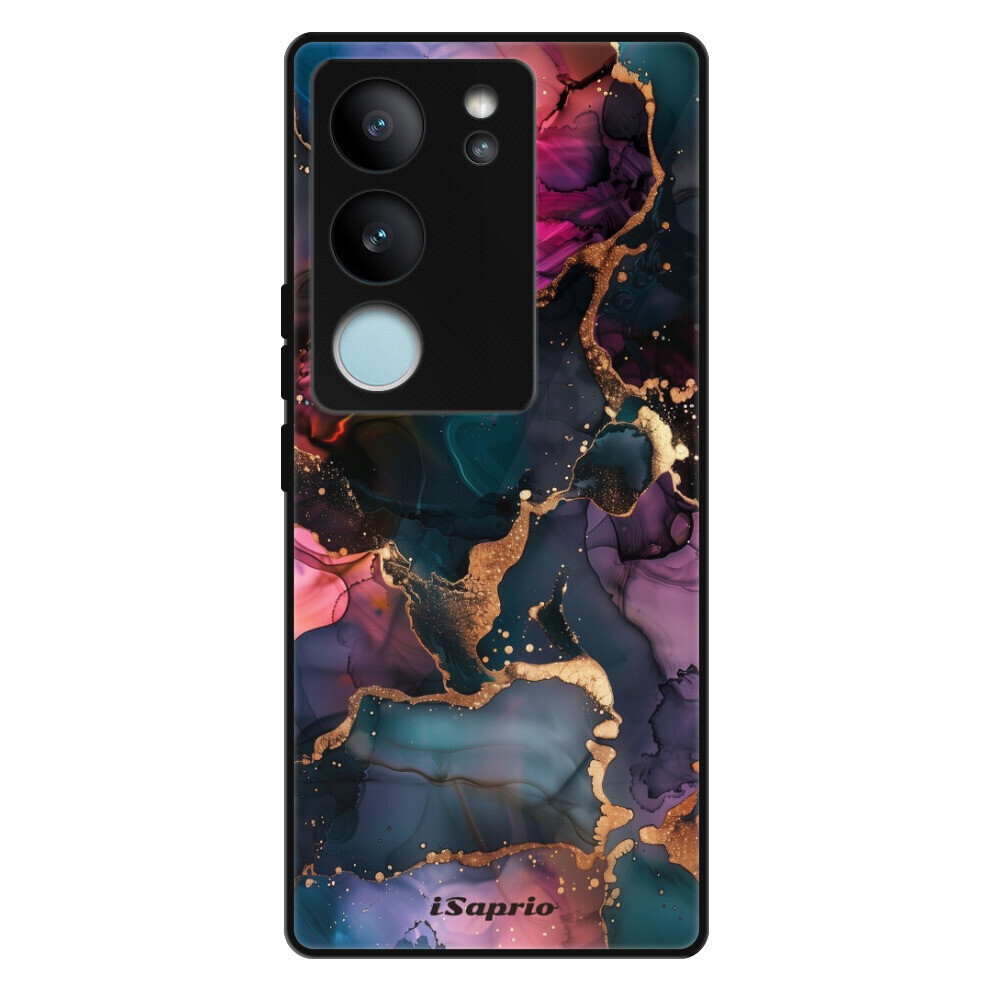 Lesklé puzdro Exclusive iSaprio - Dark Marble 10 - Vivo V29