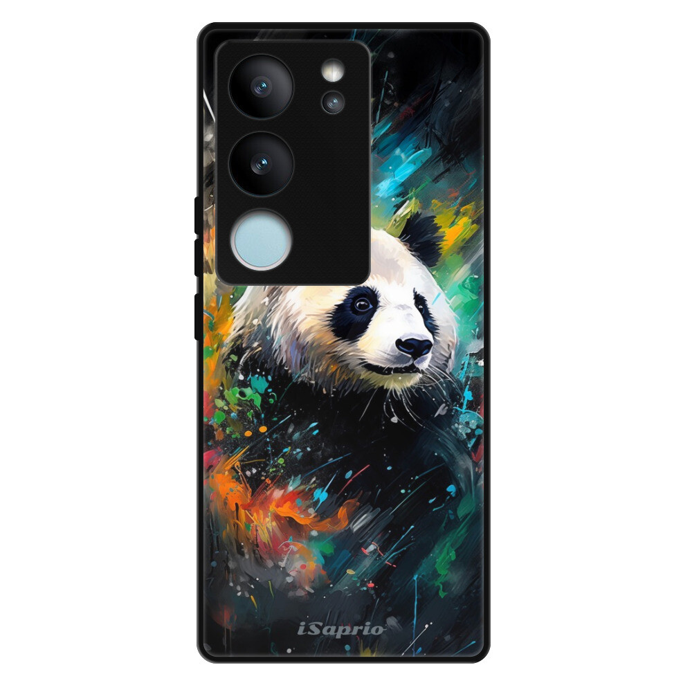 Lesklé puzdro Exclusive iSaprio - Abstract Panda - Vivo V29