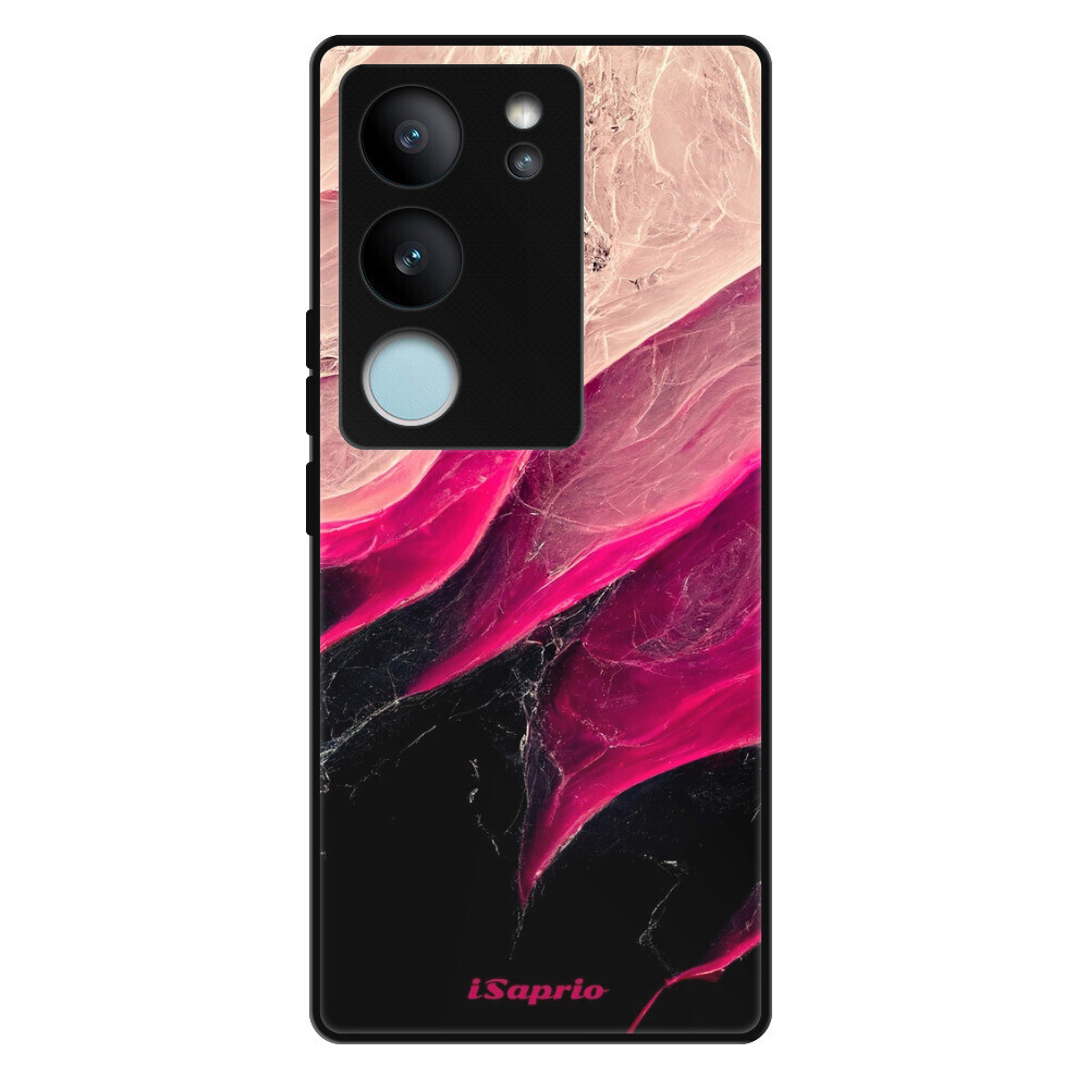 Lesklé puzdro Exclusive iSaprio - Black and Pink - Vivo V29