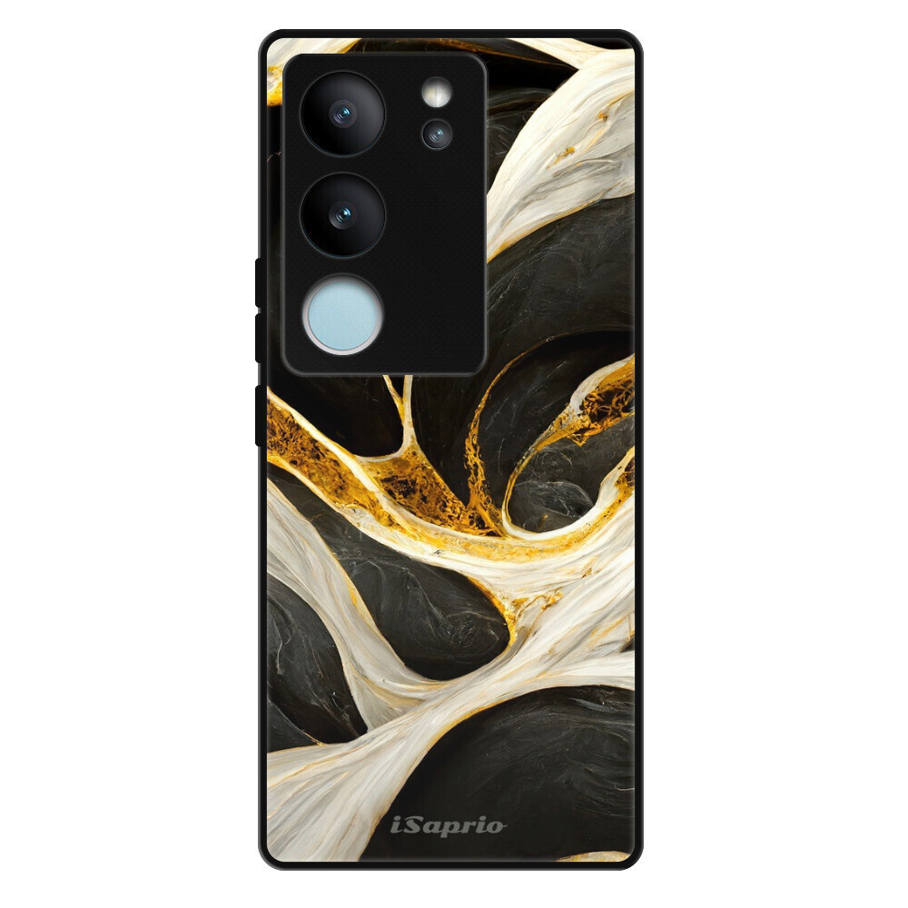 Lesklé puzdro Exclusive iSaprio - Black and Gold - Vivo V29