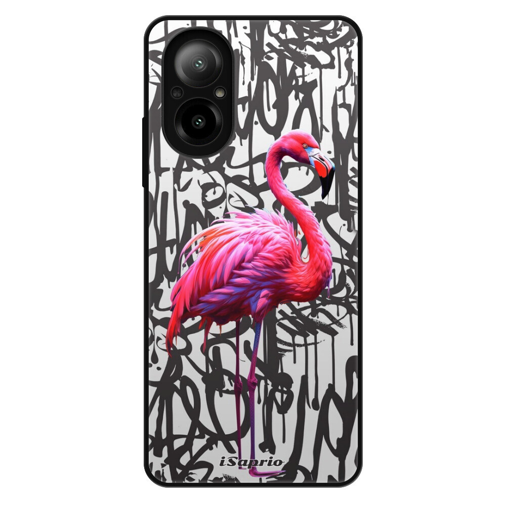 Lesklé puzdro Exclusive iSaprio - Flamingo Graffiti - Realme C67