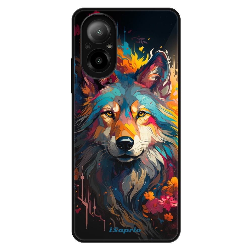 Lesklé puzdro Exclusive iSaprio - Mysterious Wolf - Realme C67