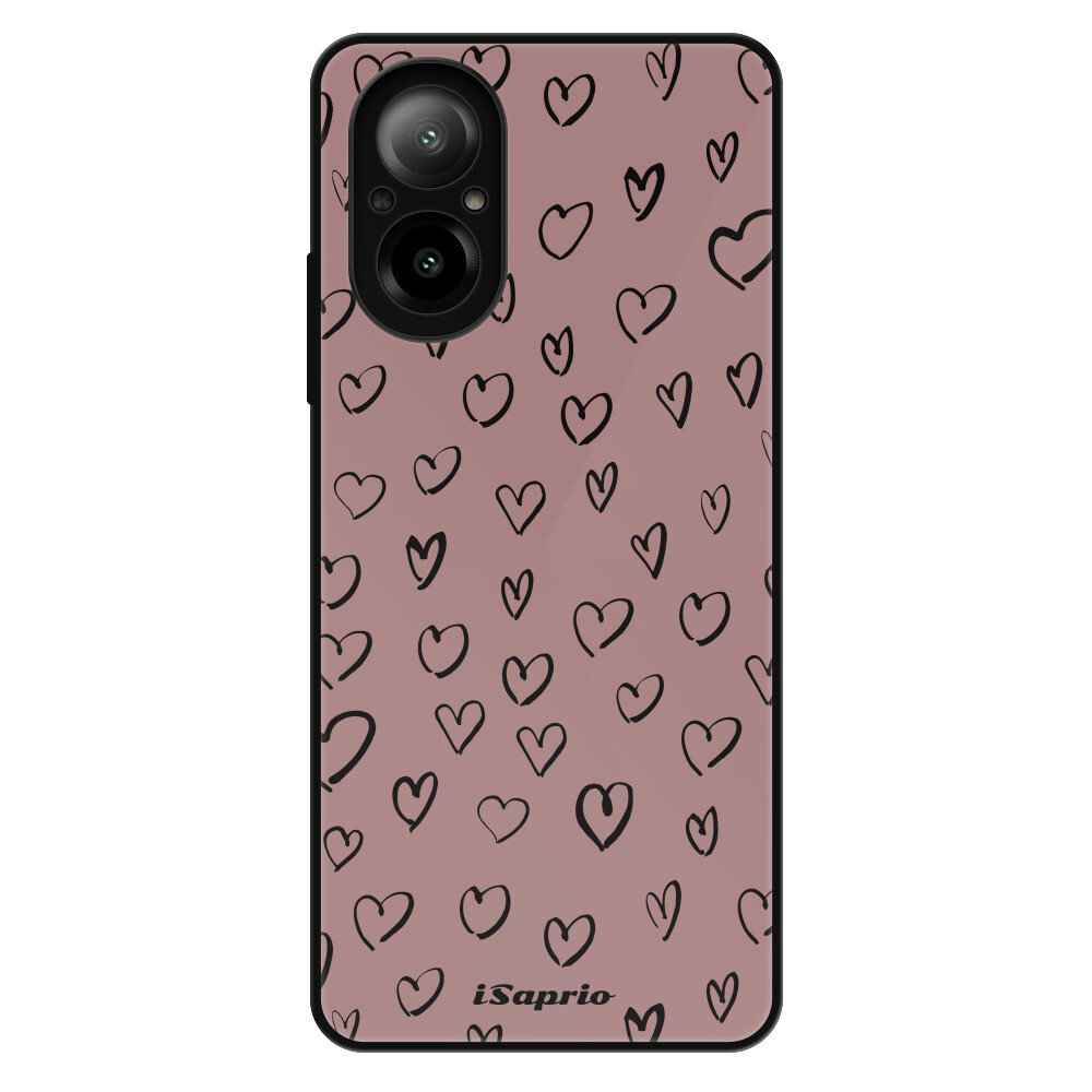 Lesklé puzdro Exclusive iSaprio - Heart Dark - Realme C67