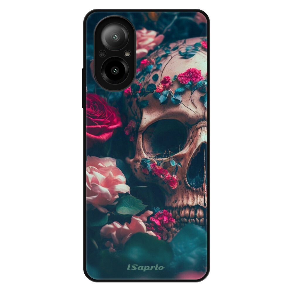 Lesklé puzdro Exclusive iSaprio - Skull in Roses - Realme C67