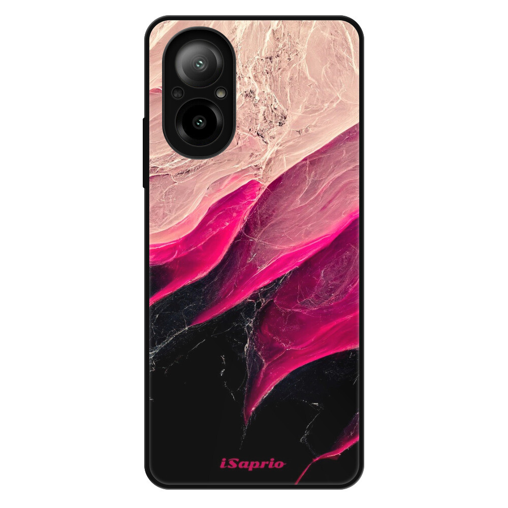 Lesklé puzdro Exclusive iSaprio - Black and Pink - Realme C67