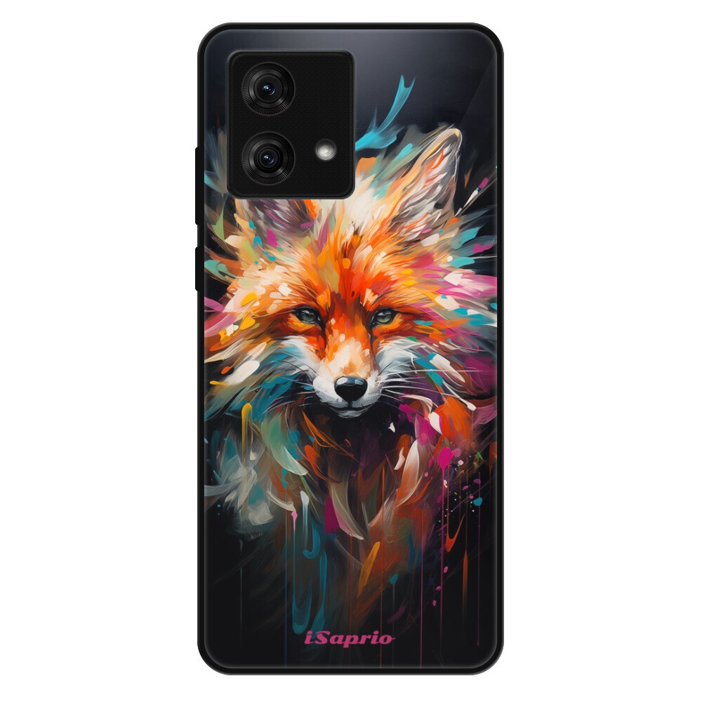 Lesklé puzdro Exclusive iSaprio - Neon Fox - Motorola Moto G84