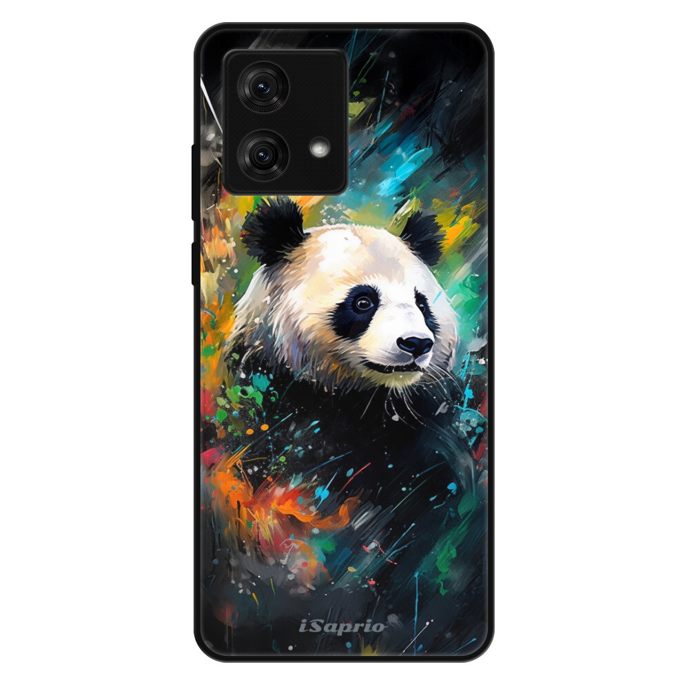 Lesklé puzdro Exclusive iSaprio - Abstract Panda - Motorola Moto G84