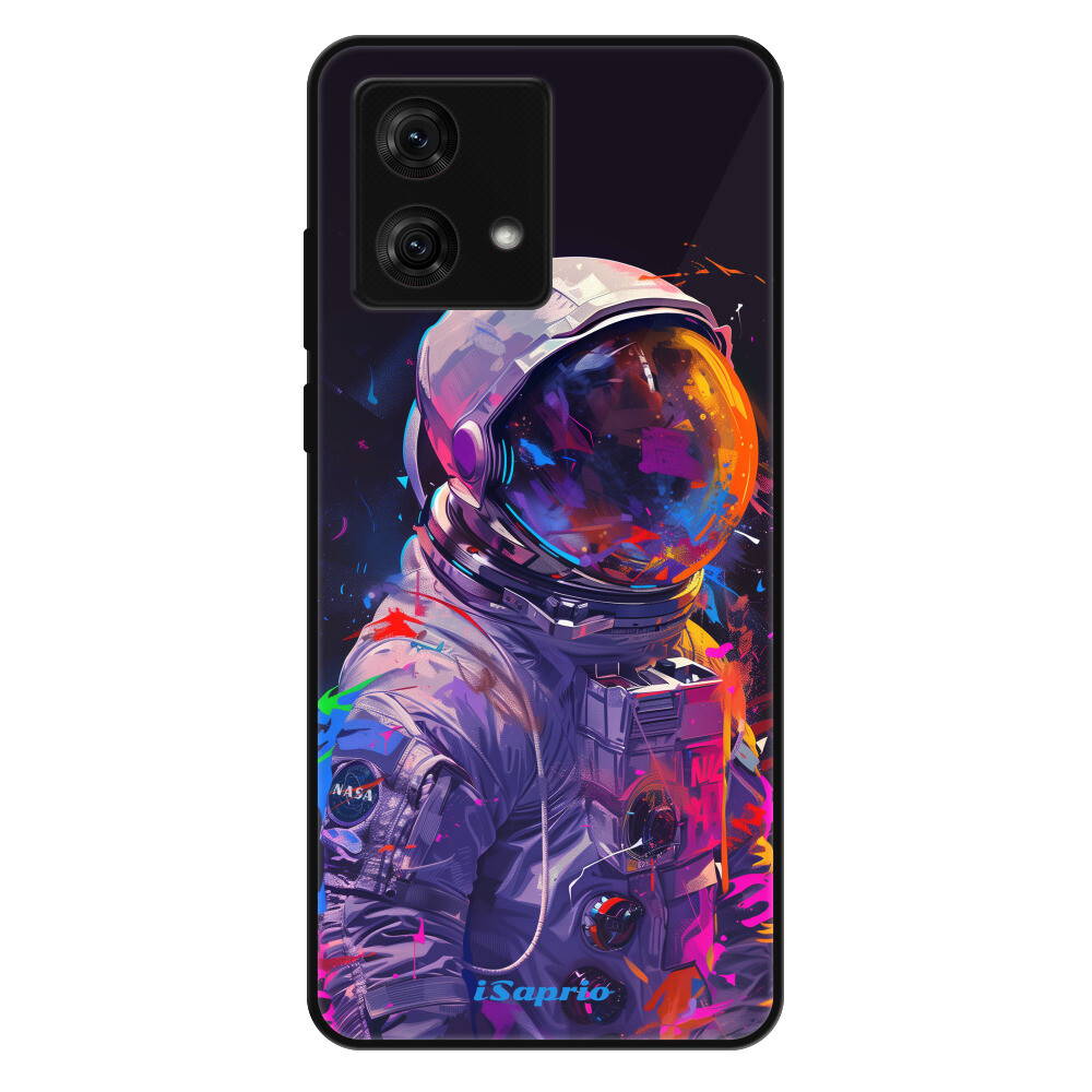 Lesklé puzdro Exclusive iSaprio - Neon Astronaut - Motorola Moto G84