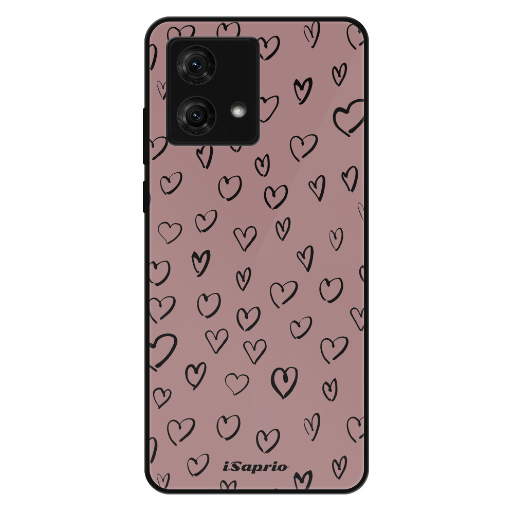 Lesklé puzdro Exclusive iSaprio - Heart Dark - Motorola Moto G84