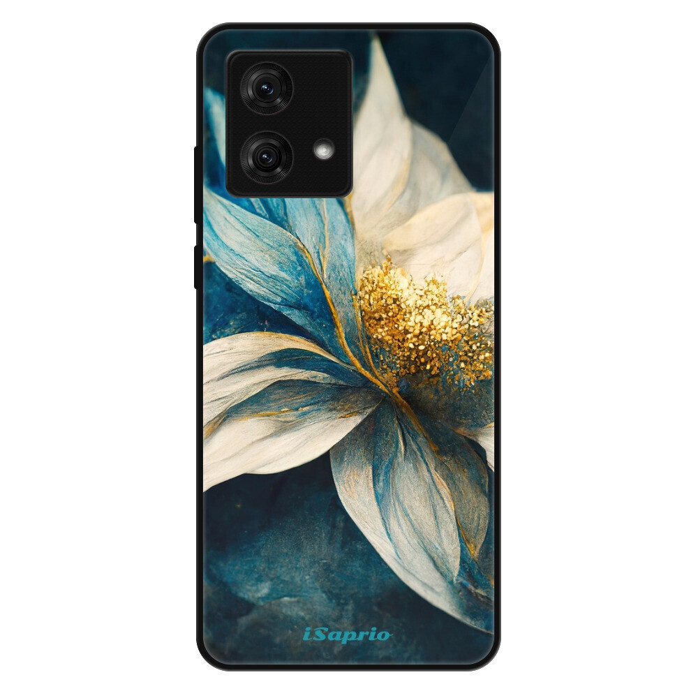 Lesklé puzdro Exclusive iSaprio - Blue Petals - Motorola Moto G84