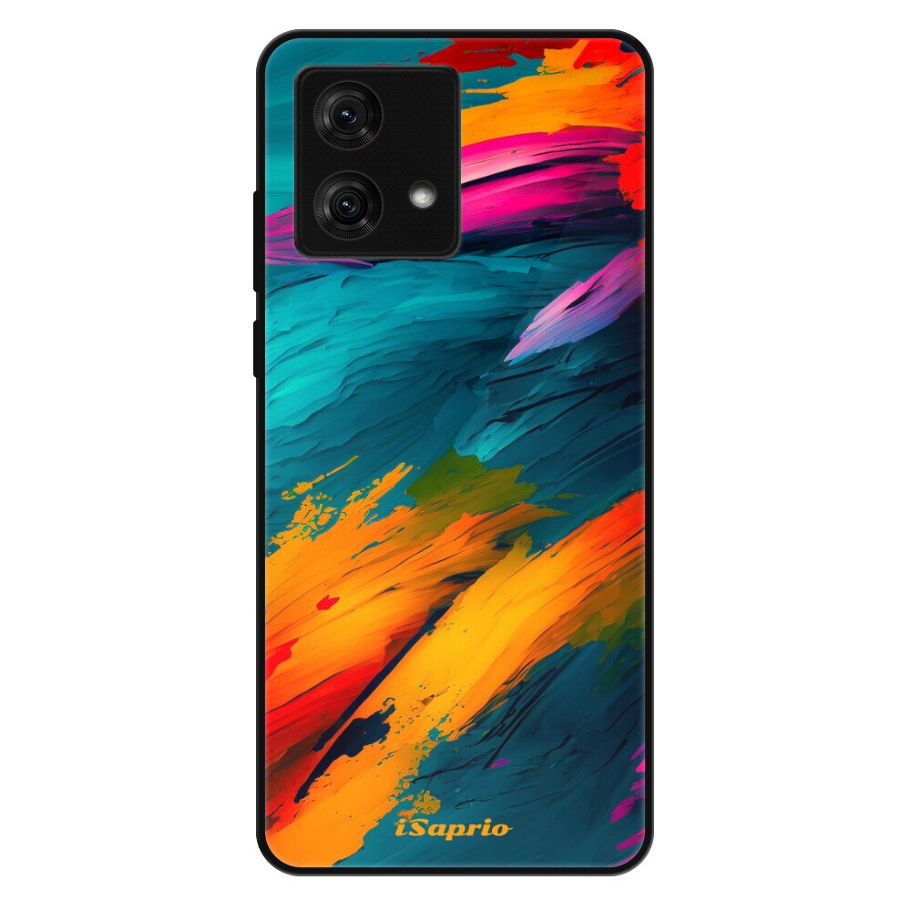 Lesklé puzdro Exclusive iSaprio - Blue Paint - Motorola Moto G84