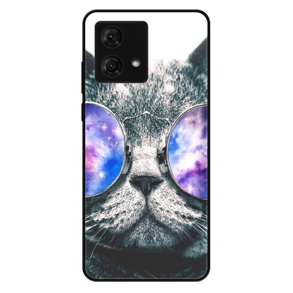 Lesklé puzdro Exclusive iSaprio - Galaxy Cat - Motorola Moto G84
