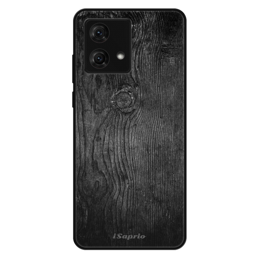 Lesklé puzdro Exclusive iSaprio - Black Wood 13 - Motorola Moto G84