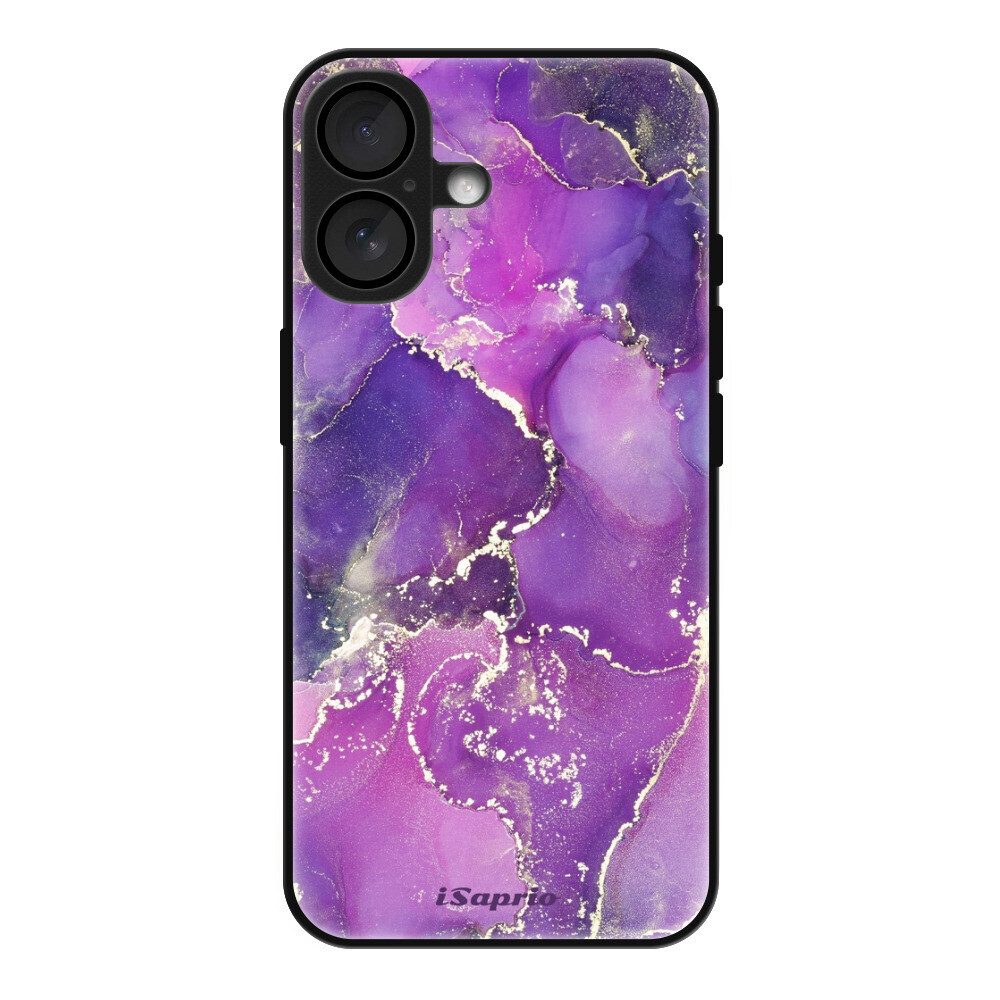 Lesklé puzdro MagSafe iSaprio - Purple Marble 10 - iPhone 16