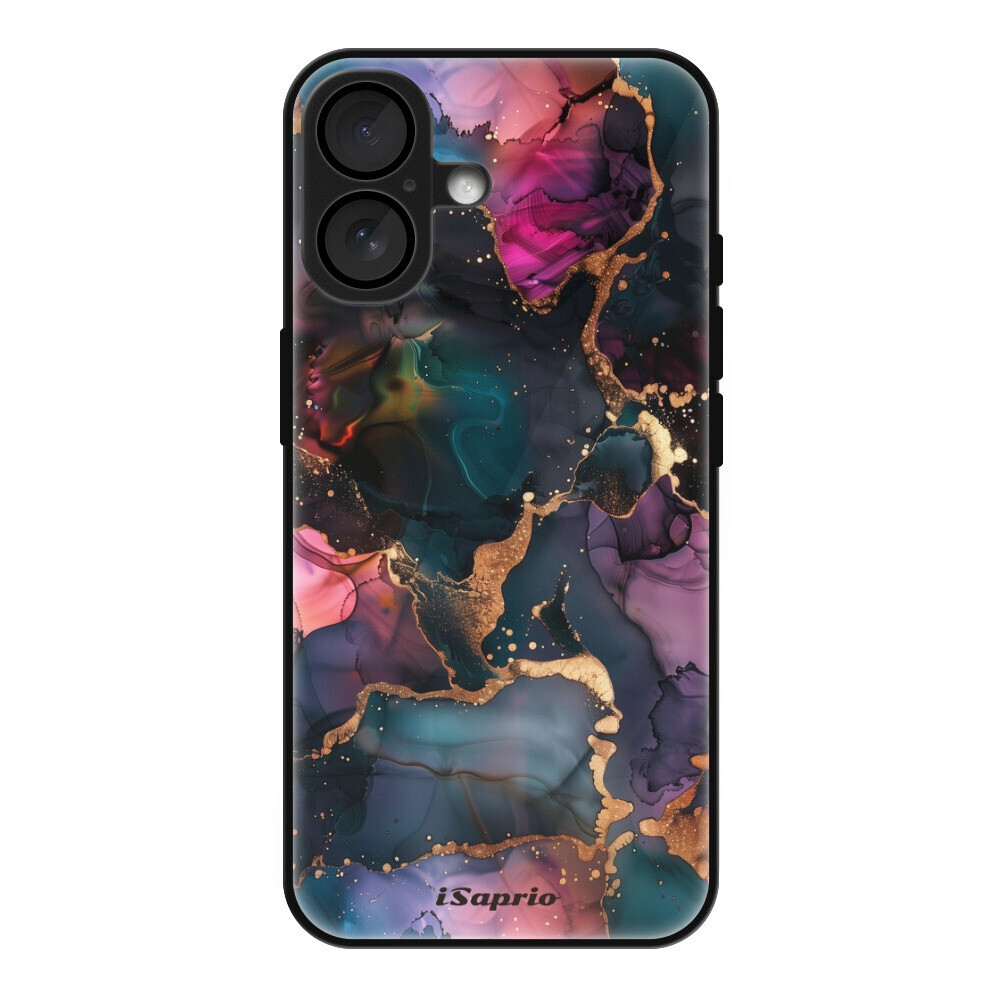 Lesklé puzdro MagSafe iSaprio - Dark Marble 10 - iPhone 16