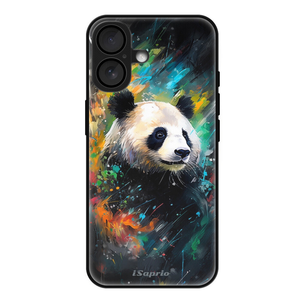 Lesklé puzdro MagSafe iSaprio - Abstract Panda - iPhone 16