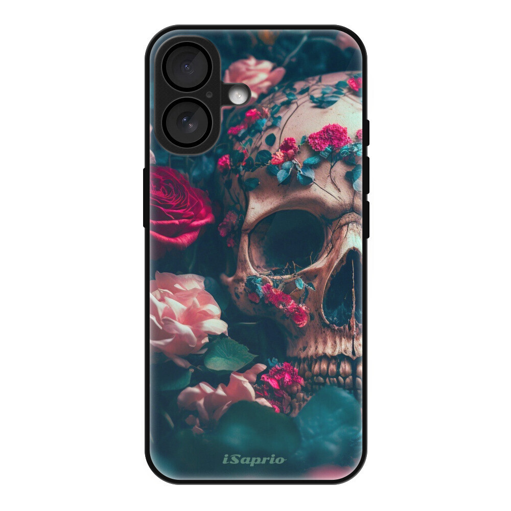 Lesklé puzdro MagSafe iSaprio - Skull in Roses - iPhone 16
