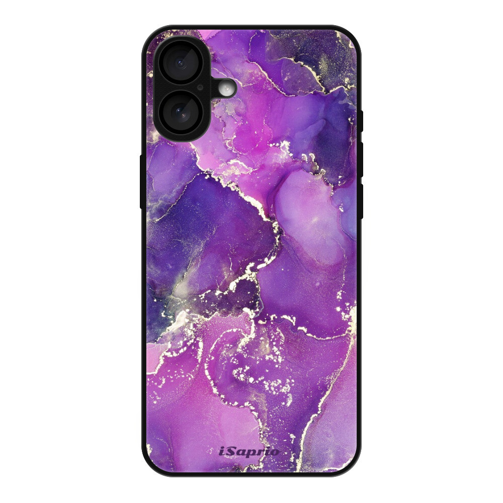 Lesklé puzdro MagSafe iSaprio - Purple Marble 10 - iPhone 16 Plus