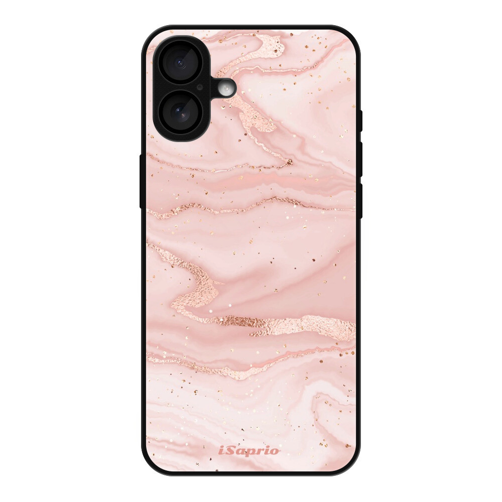 Lesklé puzdro MagSafe iSaprio - RoseGold Marble 10 - iPhone 16 Plus