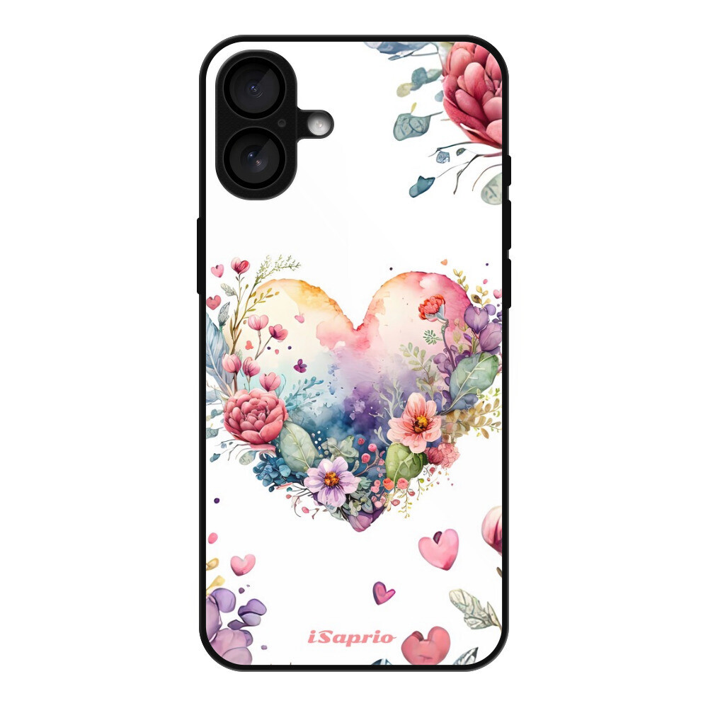 Lesklé puzdro MagSafe iSaprio - Floral Heart - iPhone 16 Plus