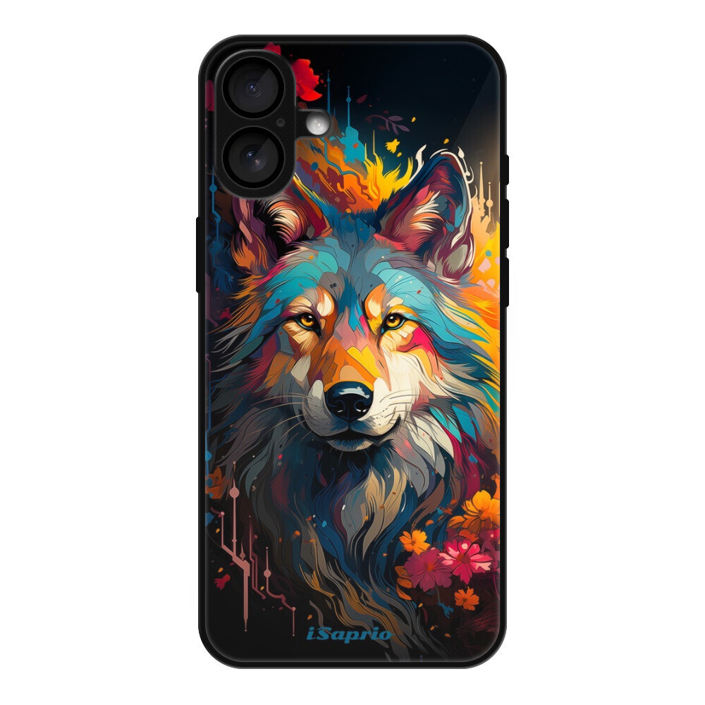Lesklé puzdro MagSafe iSaprio - Mysterious Wolf - iPhone 16 Plus