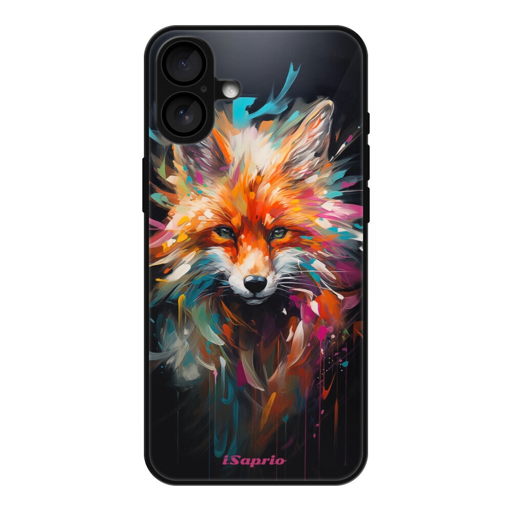 Lesklé puzdro MagSafe iSaprio - Neon Fox - iPhone 16 Plus