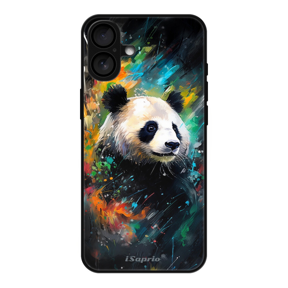 Lesklé puzdro MagSafe iSaprio - Abstract Panda - iPhone 16 Plus