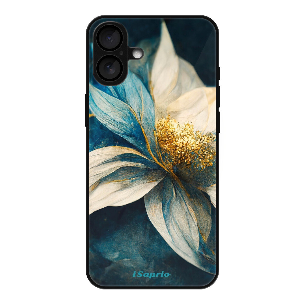 Lesklé puzdro MagSafe iSaprio - Blue Petals - iPhone 16 Plus