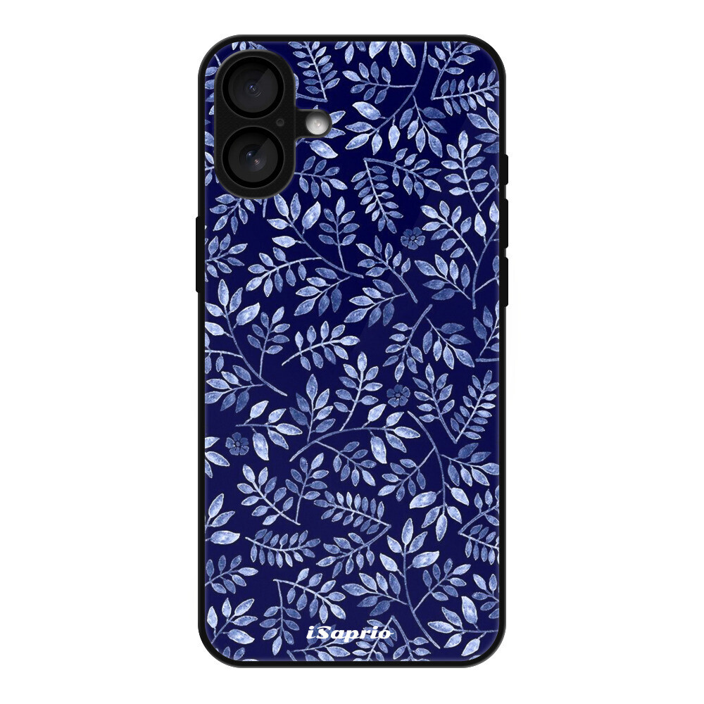 Lesklé puzdro MagSafe iSaprio - Blue Leaves 05 - iPhone 16 Plus