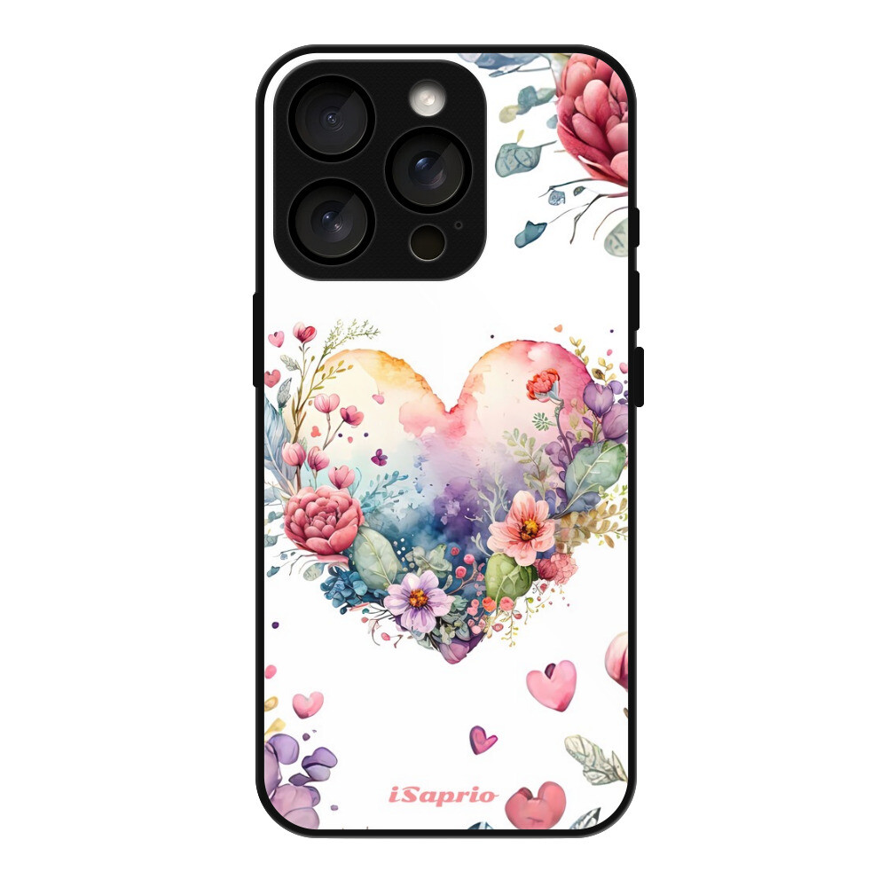 Lesklé puzdro MagSafe iSaprio - Floral Heart - iPhone 16 Pro