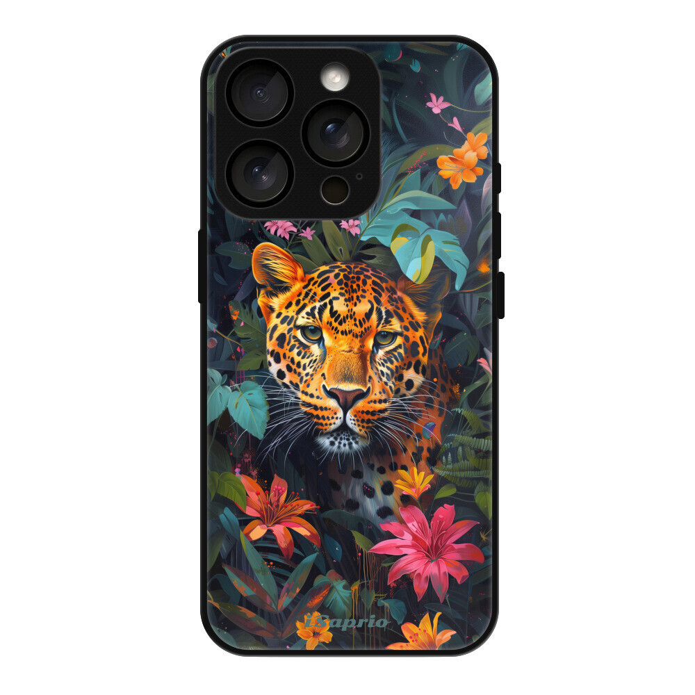 Lesklé puzdro MagSafe iSaprio - Flower Jaguar - iPhone 16 Pro